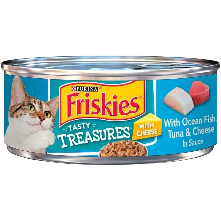 Friskies Tasty Treasures Prime Fillet Wet Cat Food, Ocean Fish & Tuna & Scallop Z294843