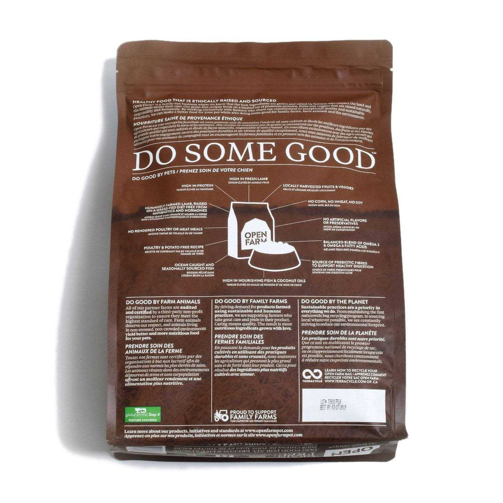 Open Farm Grain-Free Pasture Raised Lamb Dry Dog Food J80909
