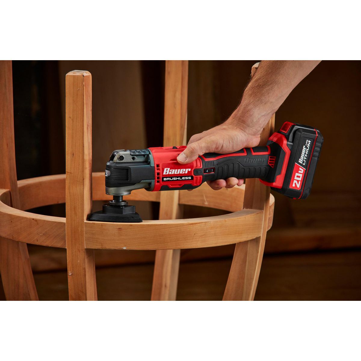 BAUER 20V Cordless 6-Tool Combo Kit with Batteries and Charger W37684