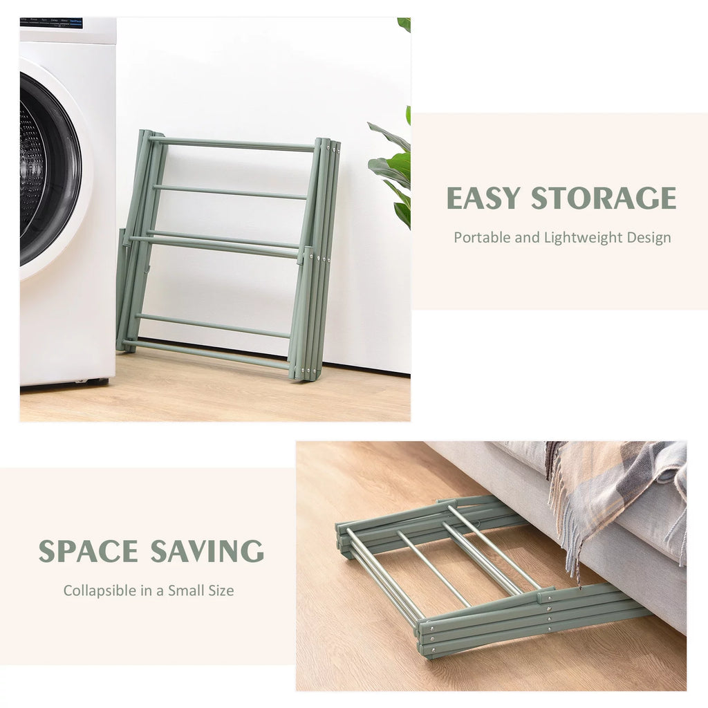 KK KINGRACK 3-Tier Collapsible Steel Clothes Drying Rack L182