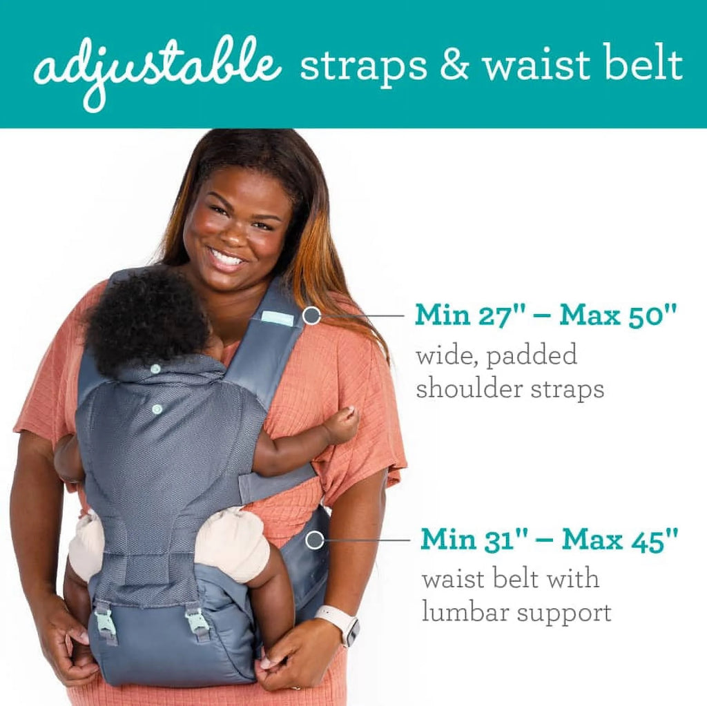 Infantino Hip Rider 5-in-1 Hip Seat Baby Carrier, Gray P620