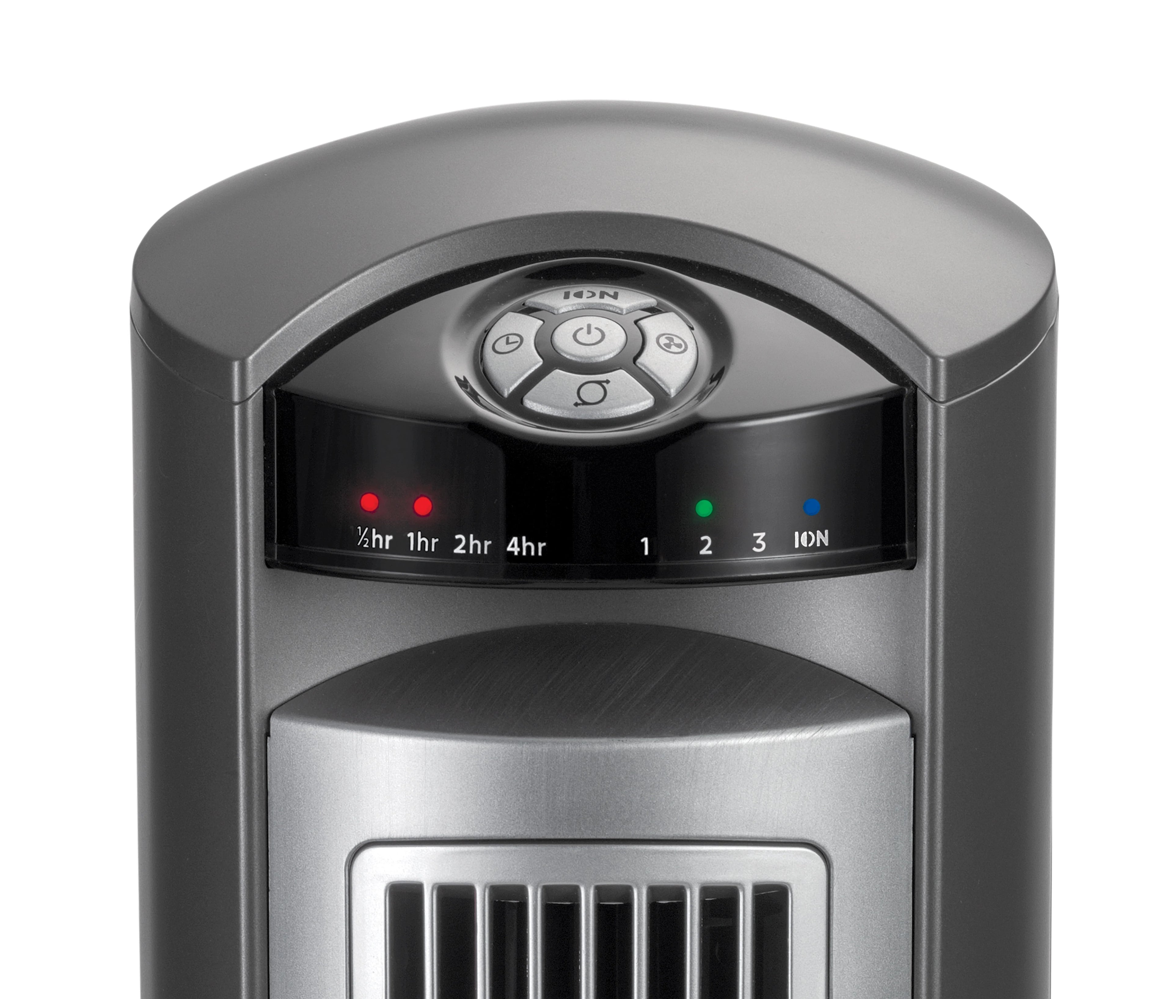 Lasko 42 Wind Curve Tower Fan with Ionizer and Remote, Gray/Woodgrain C6204