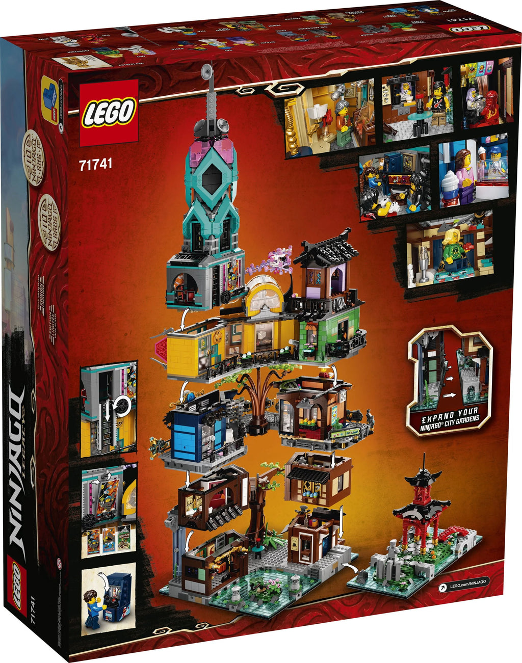 LEGO NINJAGO City Gardens 71741 Building Toy, 5,685 Pieces R9380