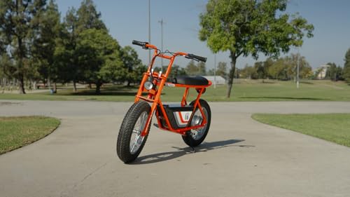 Razor Rambler 16 36V Electric Minibike with Retro Style, Retrospec Dakota Adult Helmet B115