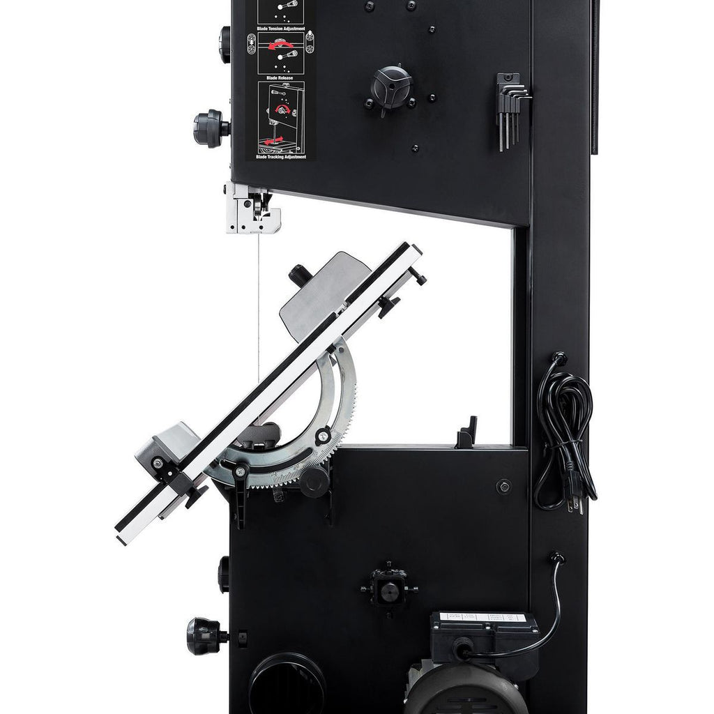 BAUER 14 in. Stationary Wood Cutting Band Saw, 1 HP O90298