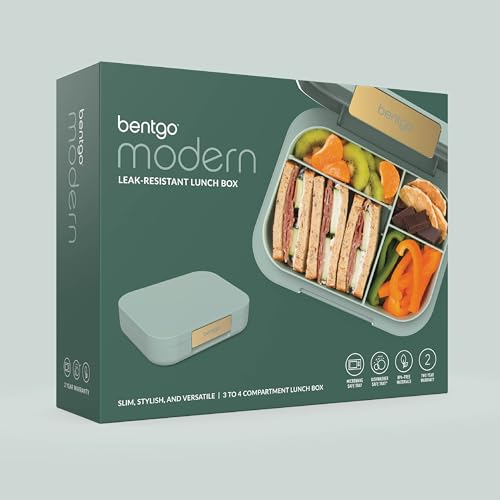 Bentgo Modern Adult & Teen Bento Lunch Box, Leak-Resistant, BPA-Free, Dark Gray G5523