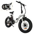 Aostirmotor Folding Electric Bike 20 inch Fat Tire Electric Bicycle with 500W Motor 36V 13AH Removable Lithium Battery,ebikes for Adults