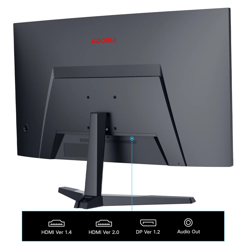 KOORUI 24 inch 165Hz 1ms Gaming Monitor, FHD 1080P VA, HDMI/DisplayPort F265