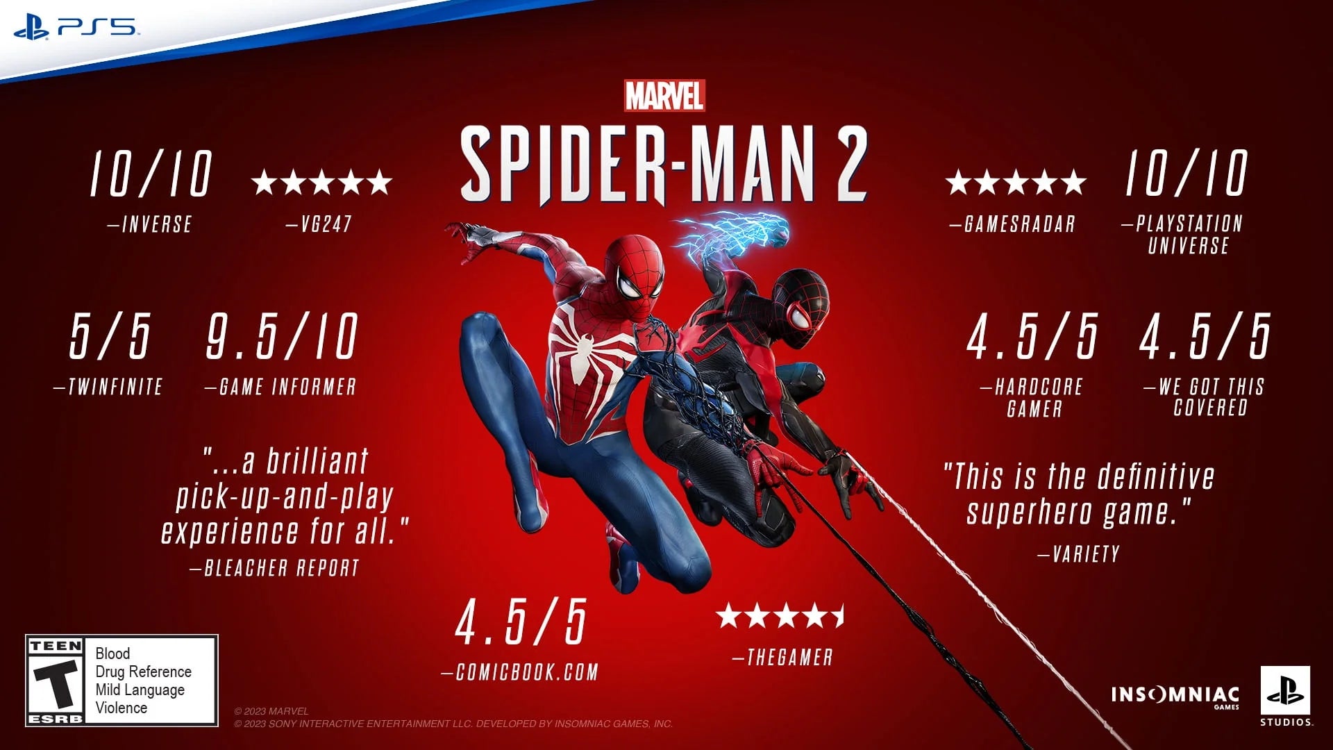 PlayStation 5 Disc Console Slim - Marvel's Spider-Man 2 Bundle O373