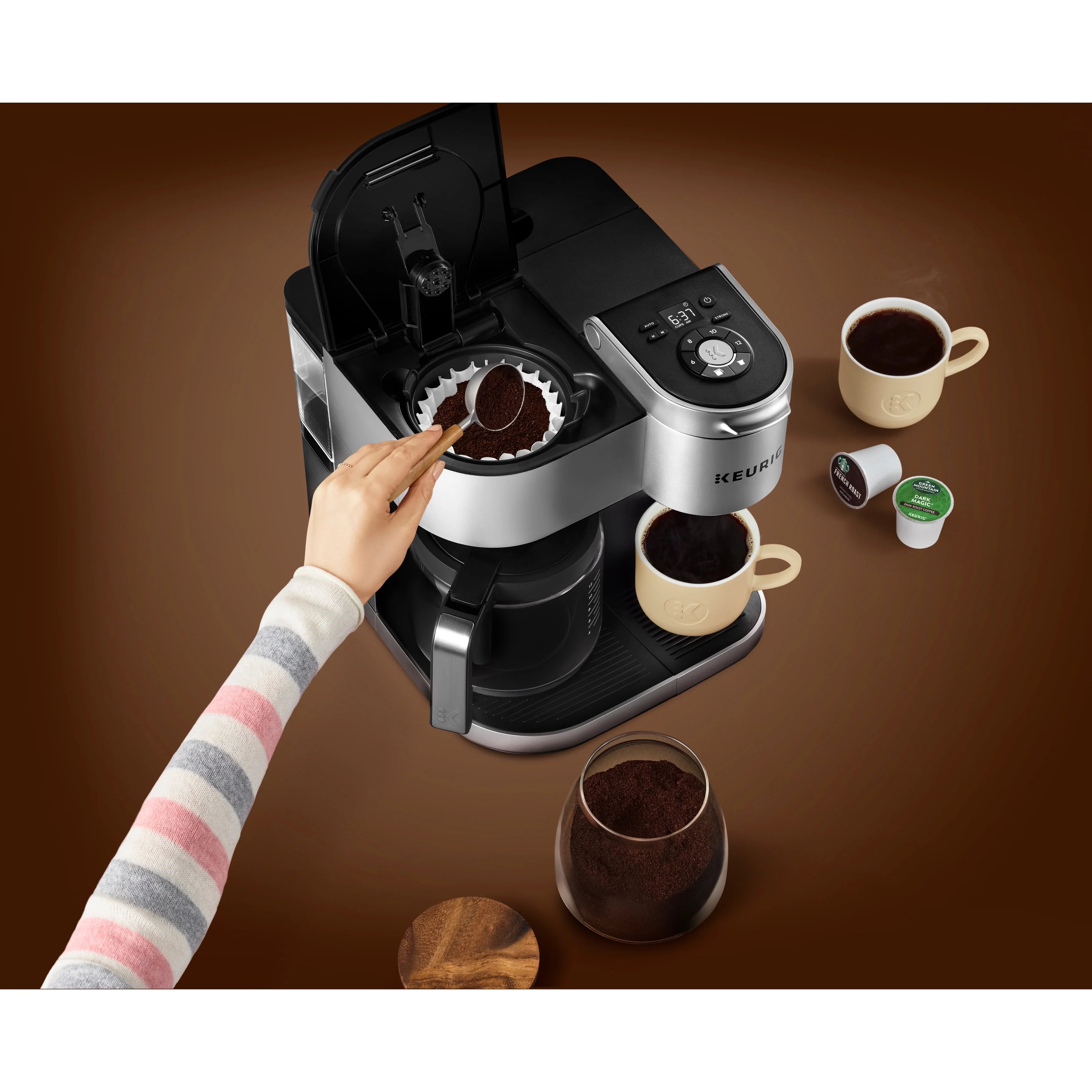 Keurig® K-Duo Special Edition Single Serve & Carafe Coffee Maker, Silver H954