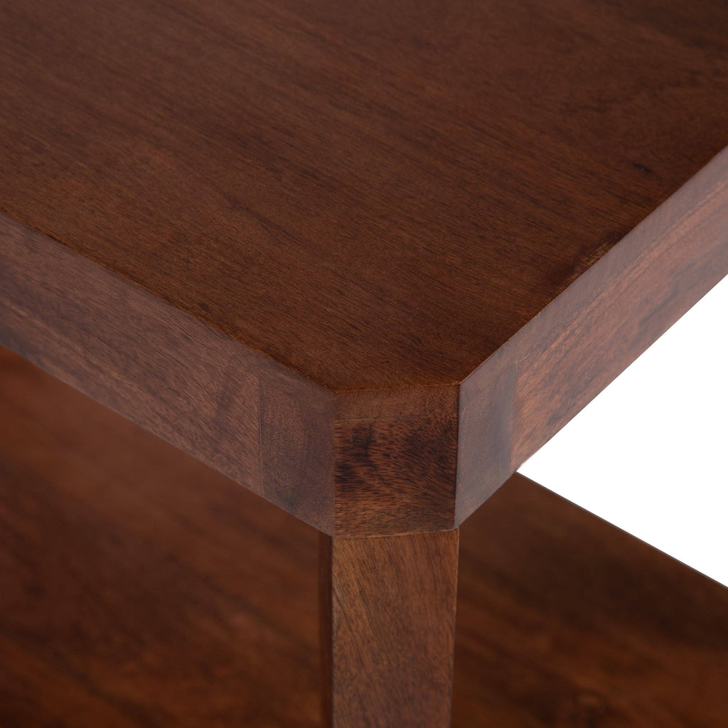 Kate and Laurel Talcott Wood Side Table, Walnut Brown G75356