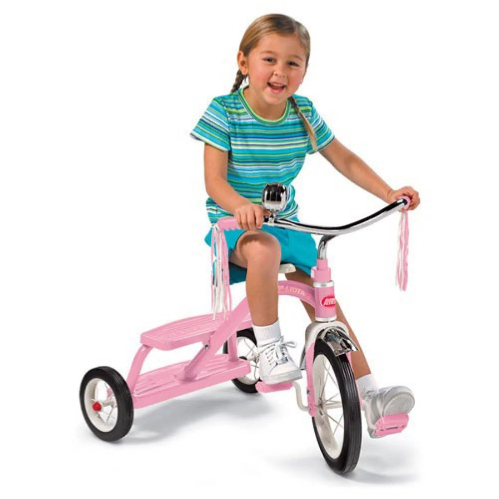 Radio Flyer Classic Red Dual Deck Tricycle, 12 Front Wheel J519