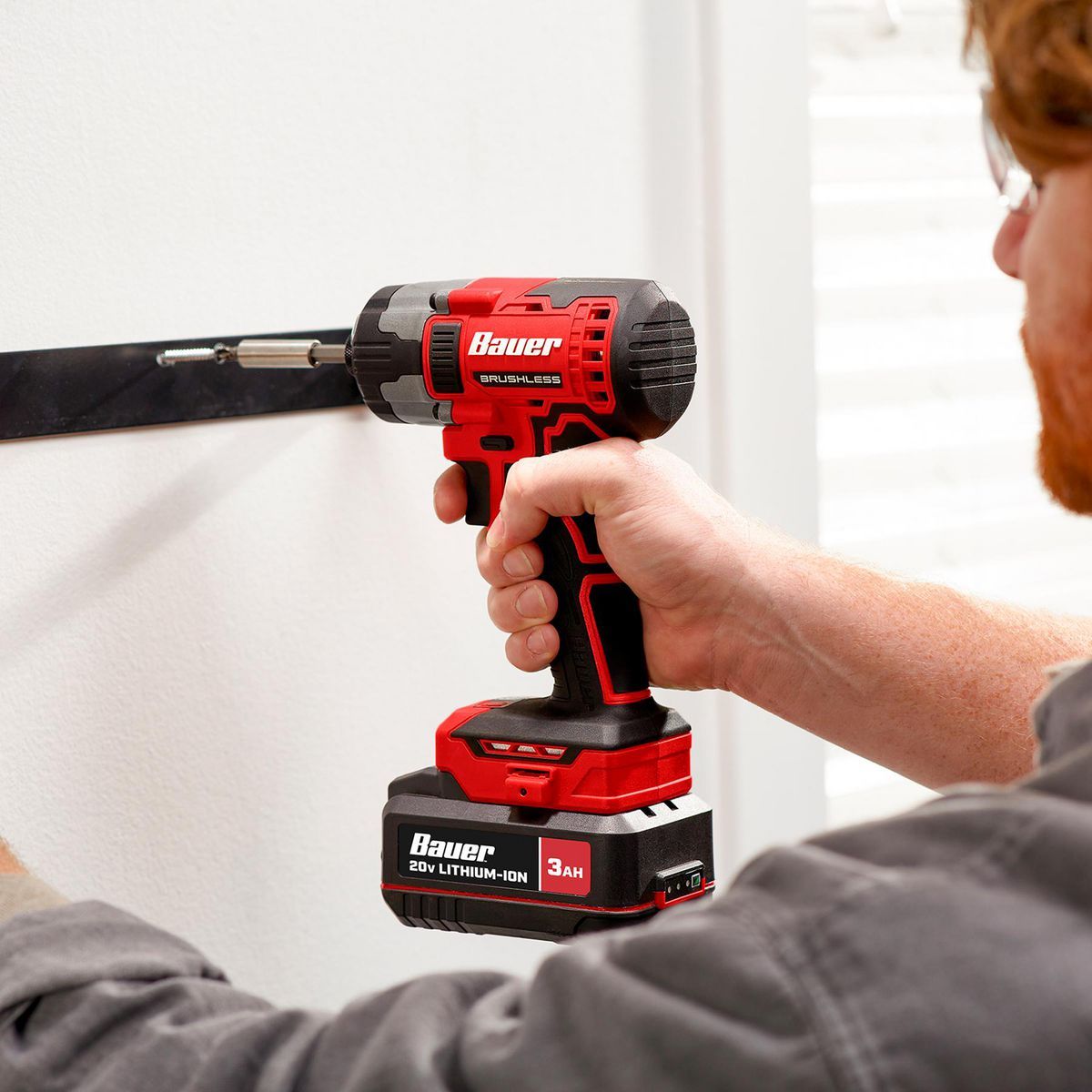 BAUER 20V Brushless Cordless 3-Speed Impact Driver - Tool Only D17063