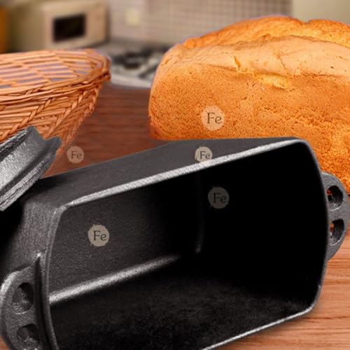 bangminda Cast Iron Bread Loaf Pan with Lid M383