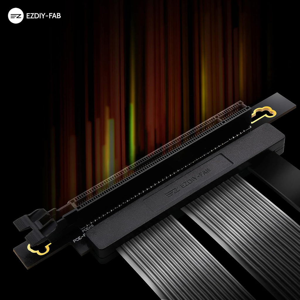 EZDIY-FAB PCIE 4.0 16x Riser Cable Right Angle Connector Pack of 2 L62692