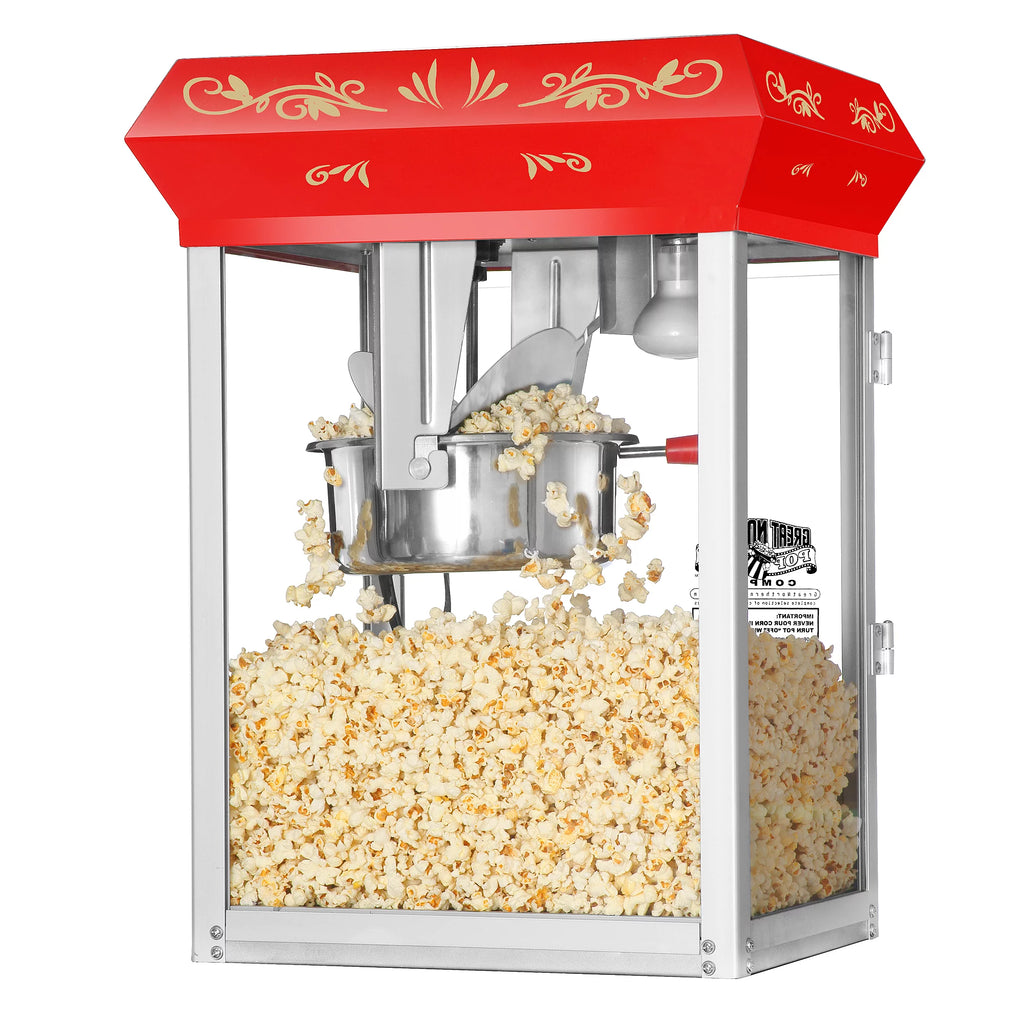 Great Northern Popcorn Red Countertop Popper Machine, 8 oz M552