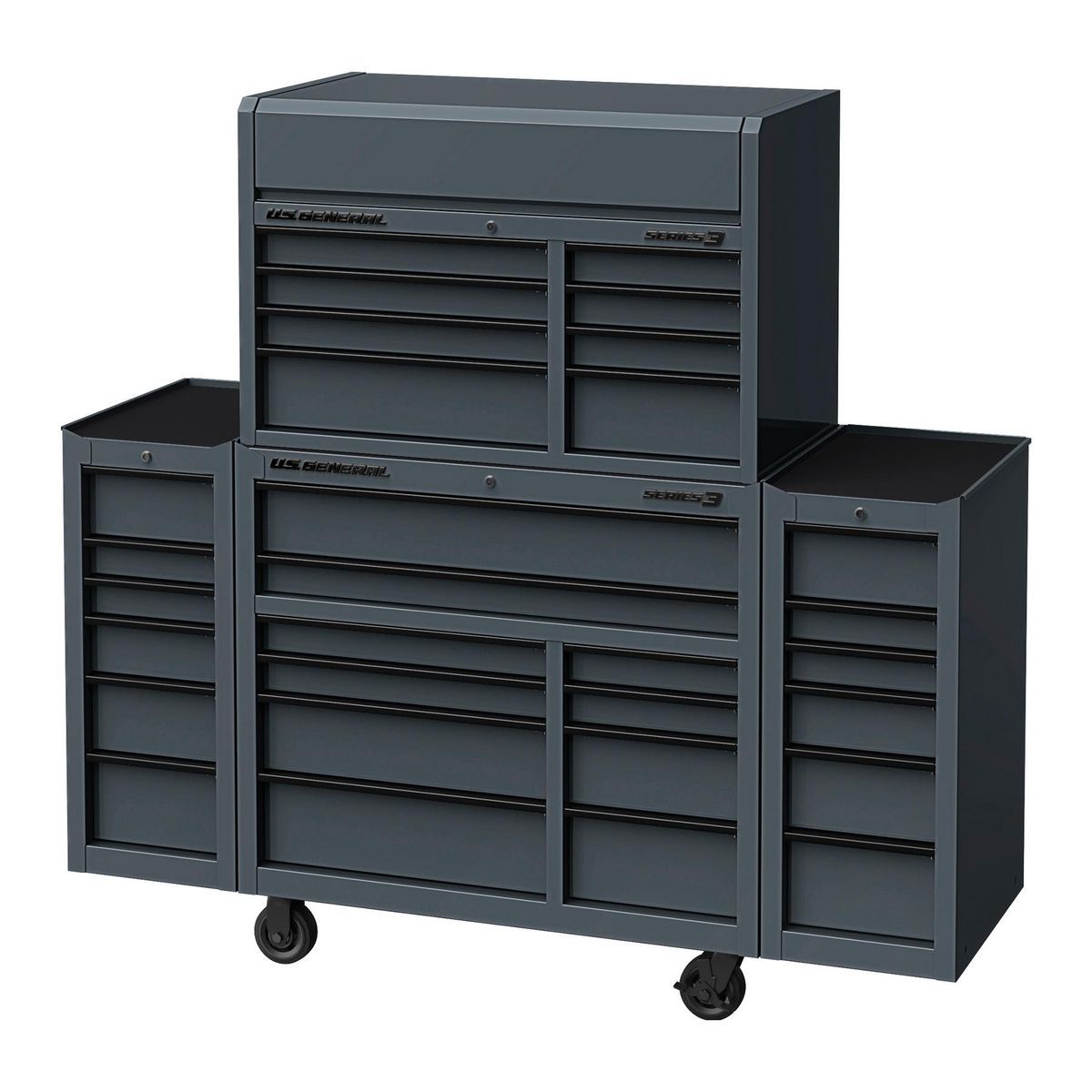 U.S. General 42 in. Top Chest, Series 3, Black E847