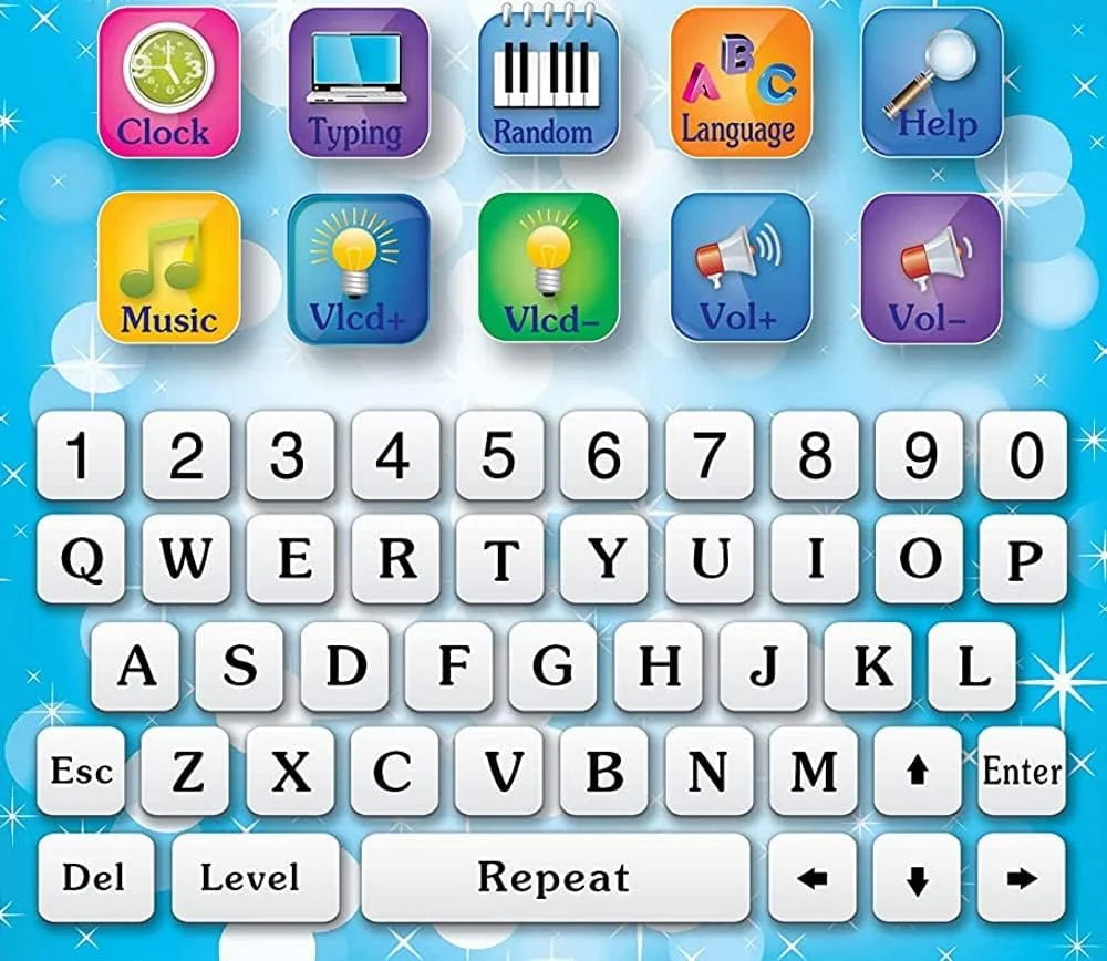 Tech Kidz My Exploration Toy Tablet Educational Learning Computer, Blue, Ages 3+ C188