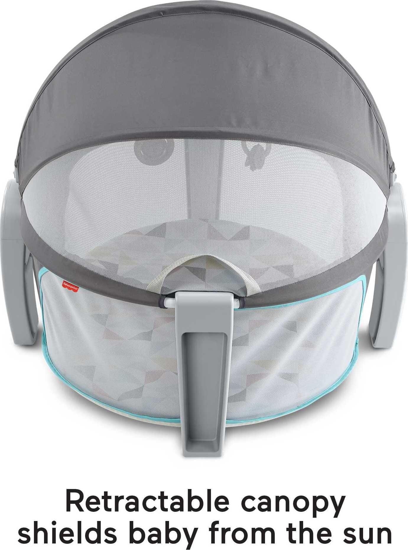Fisher-Price On-the-Go Infant Dome Portable Bassinet and Play Space with Toys U449