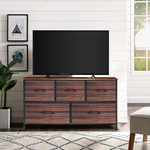 9 Drawer Dresser for Bedroom, Charcoal Black Fabric Storage Chest K84969