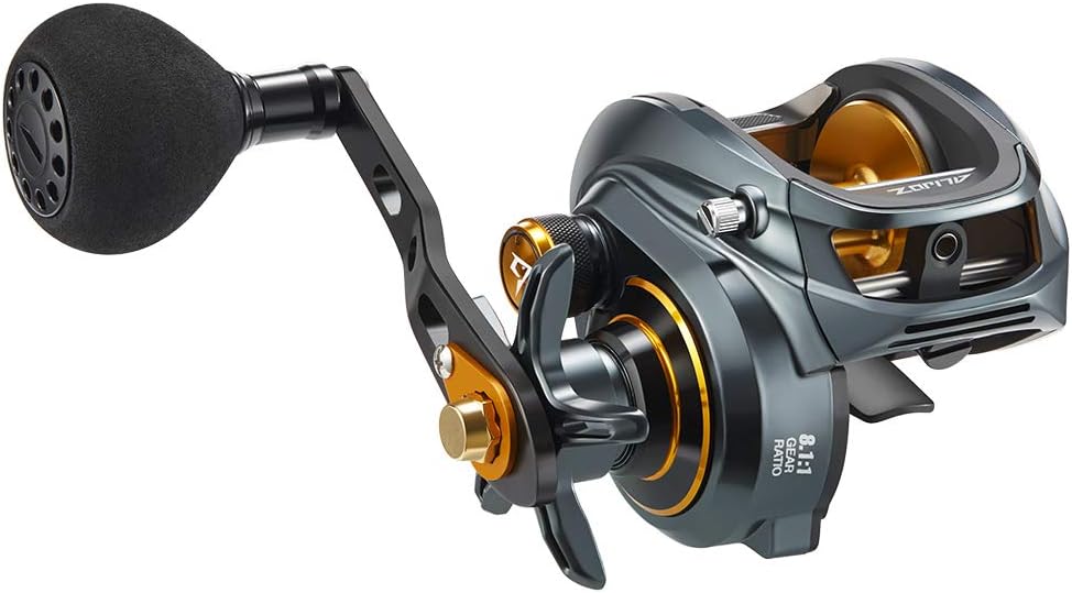 Piscifun Alijoz Baitcasting Reel Size 300 Aluminum Frame, 33Lbs Max Drag, Freshwater and Saltwater L634