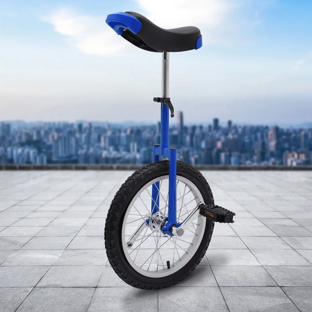 16 Wheel Unicycle with Steel Rim, Adjustable Height for Adults Kids I34001