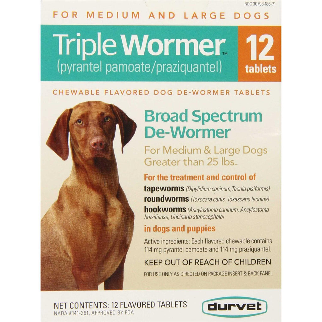 Durvet Triple Wormer for Medium & Large Dogs