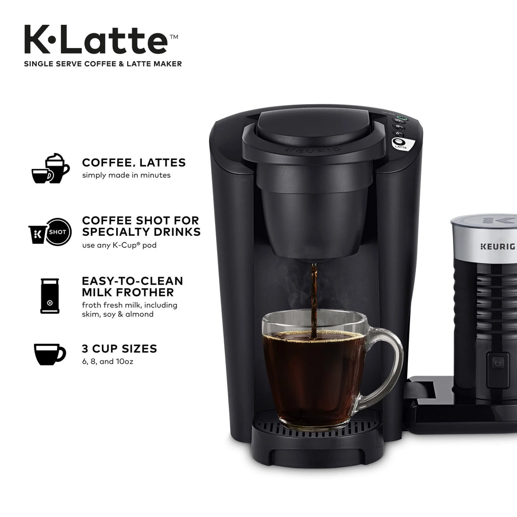 Keurig K-Latte Single Serve K-Cup Coffee and Latte Maker, Black W4344