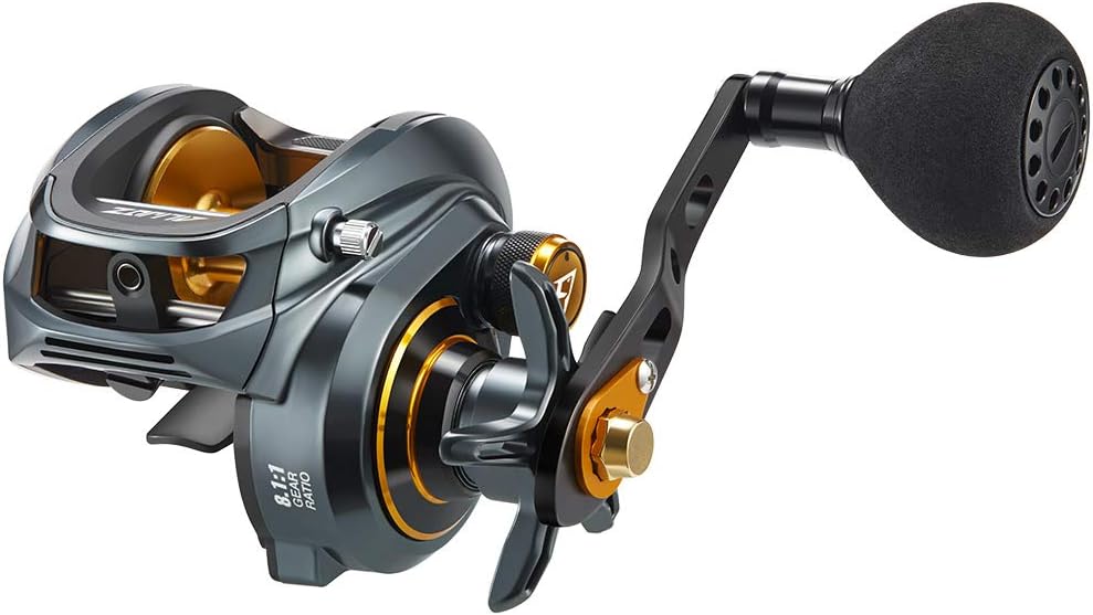 Piscifun Alijoz Baitcasting Reel Size 300 Aluminum Frame, 33Lbs Max Drag, Freshwater and Saltwater L634