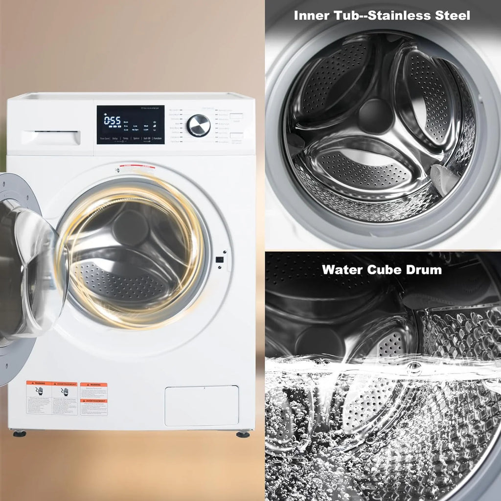 Smad 2.7 Cu Ft Compact Front Load Washing Machine with Quiet Inverter Motor X3661
