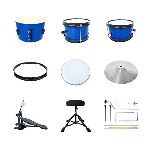 5-Piece Kids Junior Drum Set with 13" Bass Drum for Ages 3-9 P366