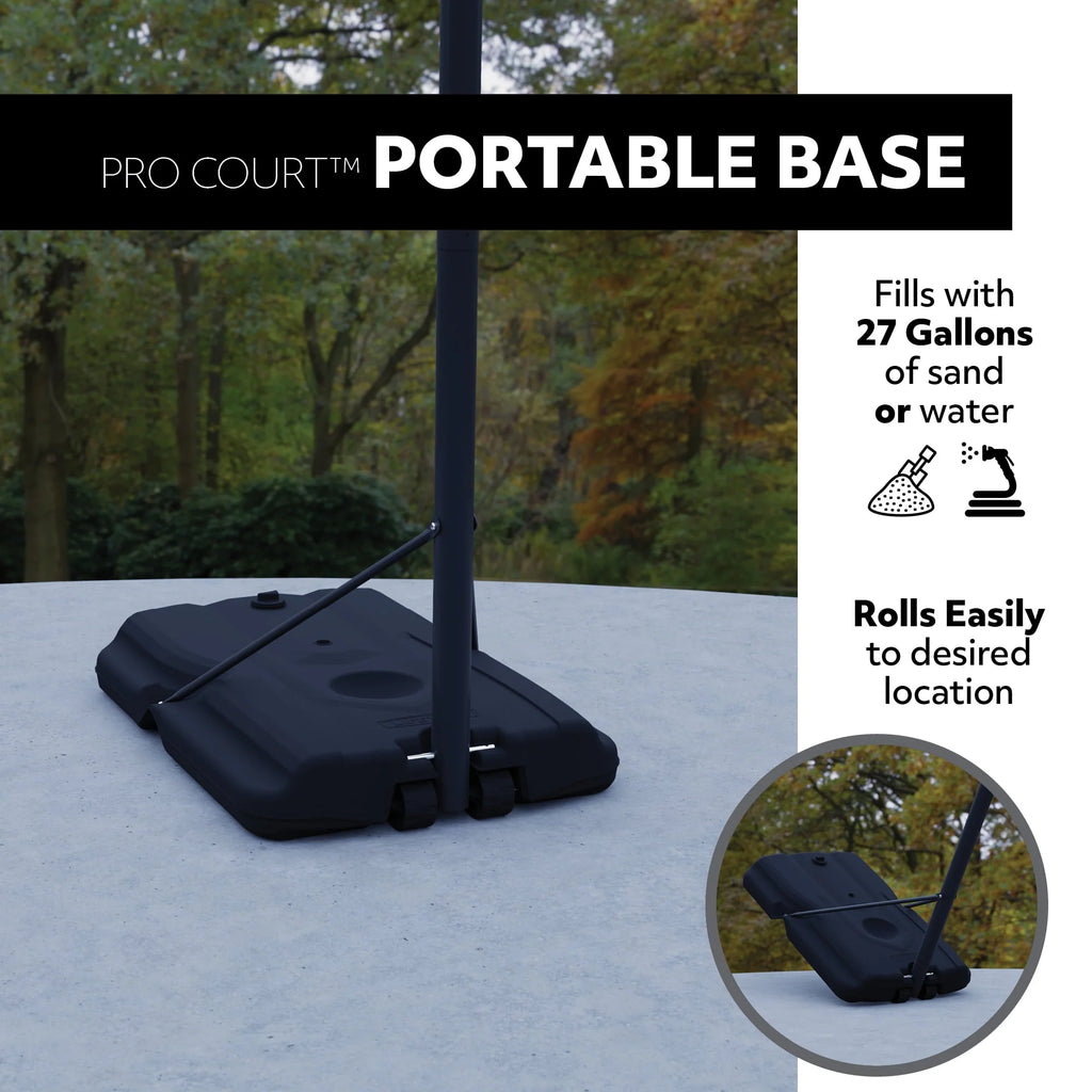Lifetime Adjustable Portable Basketball Hoop, 44 inch HDPE Plastic Impact A80209