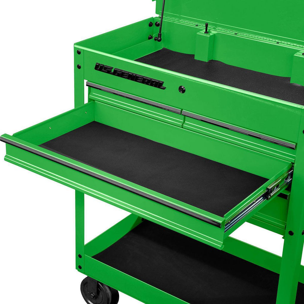 U.S. GENERAL 30 in. 4-Drawer Tech Cart, Red Y546116
