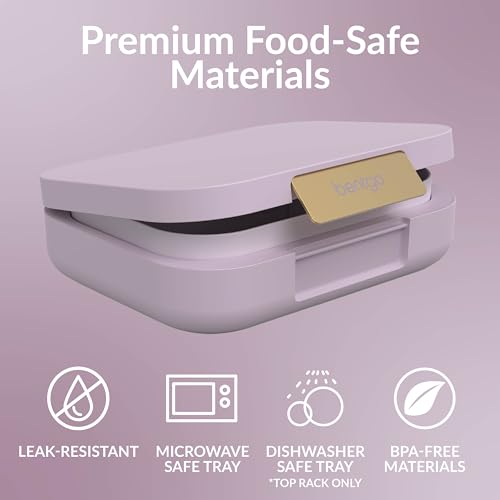 Bentgo Modern Adult & Teen Bento Lunch Box, Leak-Resistant, BPA-Free, Dark Gray G5523