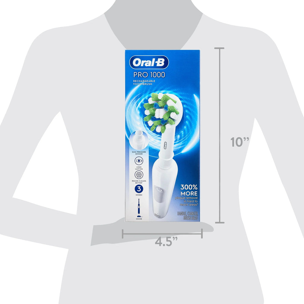 Oral-B Pro 1000 Rechargeable Electric Toothbrush, White W32778