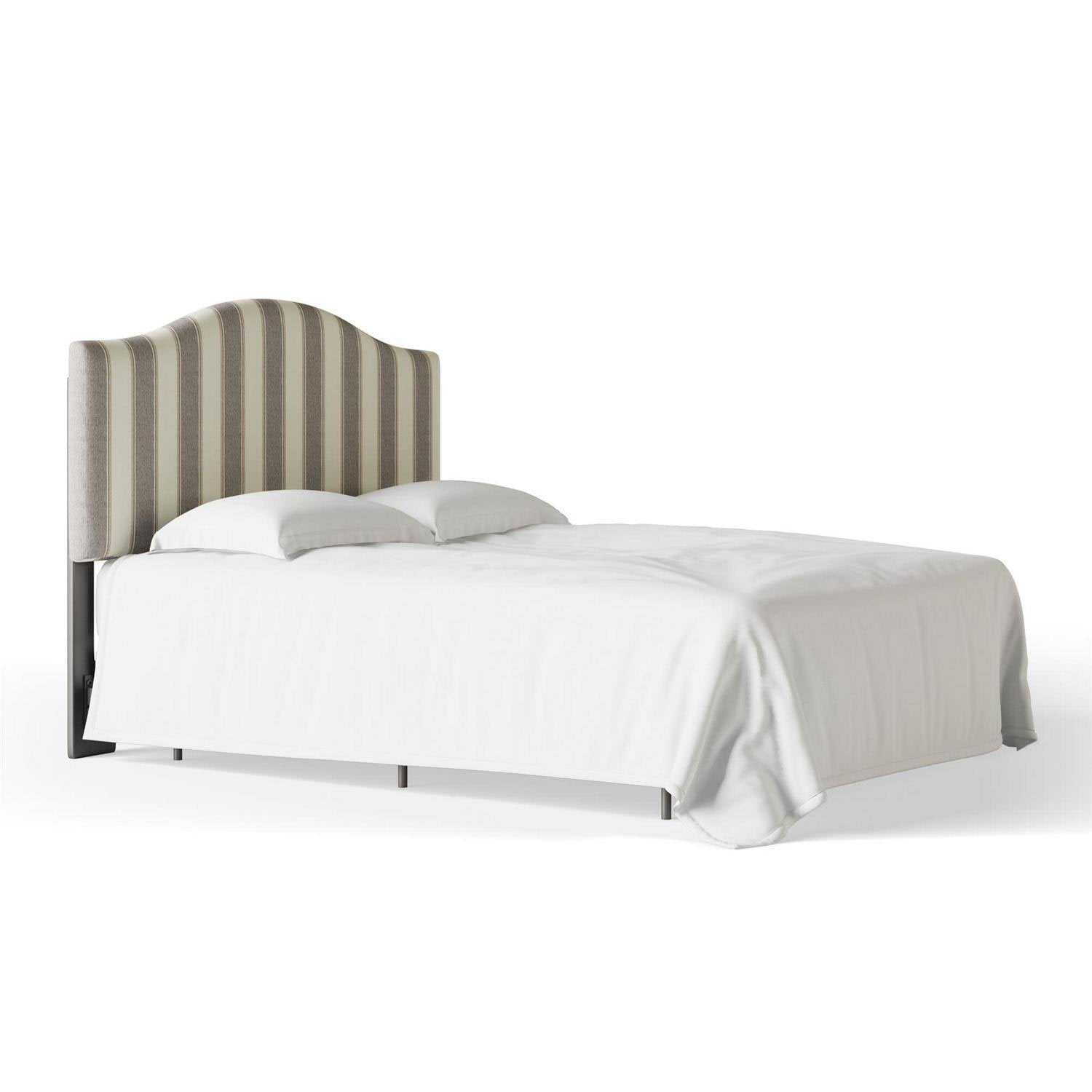 Better Homes and Gardens Grayson Camelback Striped Headboard, Beige V325
