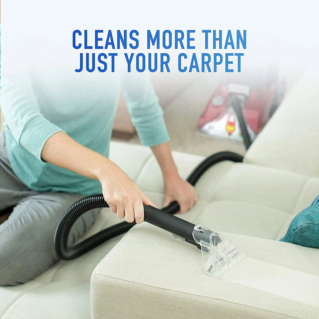 Hoover Power Scrub Deluxe Carpet Cleaner Machine, Upright Shampooer, Red H9559