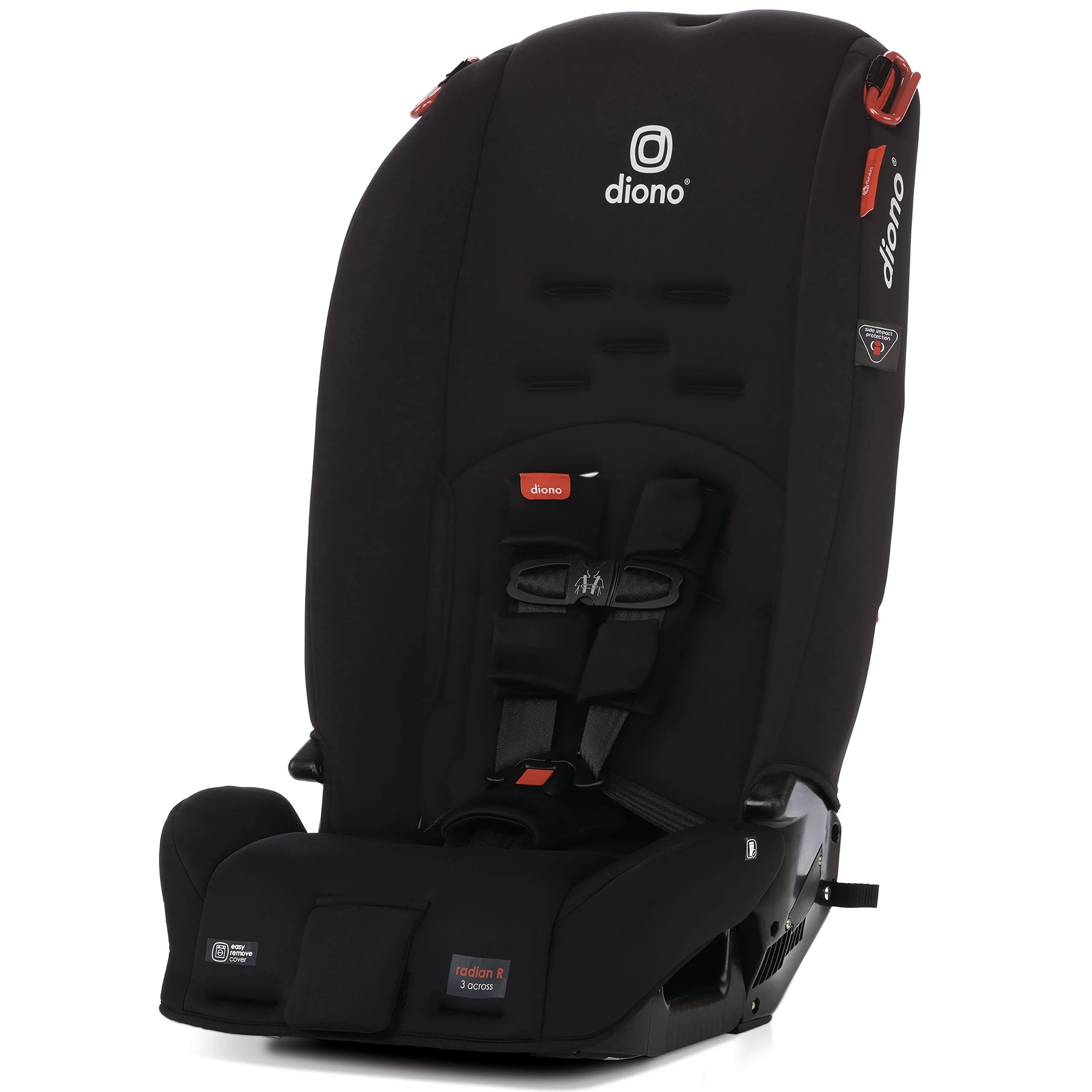 Diono Radian 3R All-in-One Convertible Car Seat, Slim Fit 3 Across, Black Jet