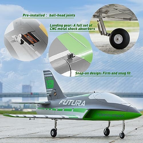 FMS RC Jets Futura 64MM EDF Sport Jet Green PNP G413549