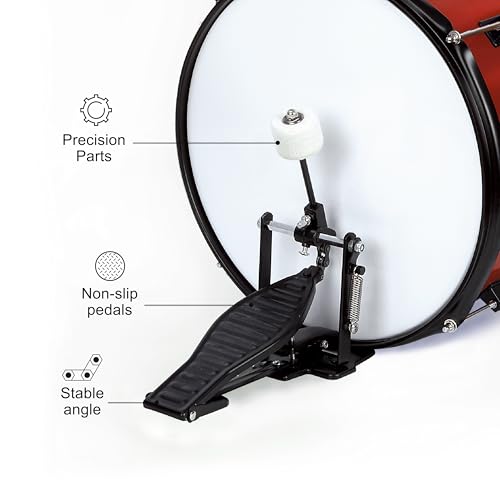 5-Piece Kids Junior Drum Set with 13" Bass Drum for Ages 3-9 P366