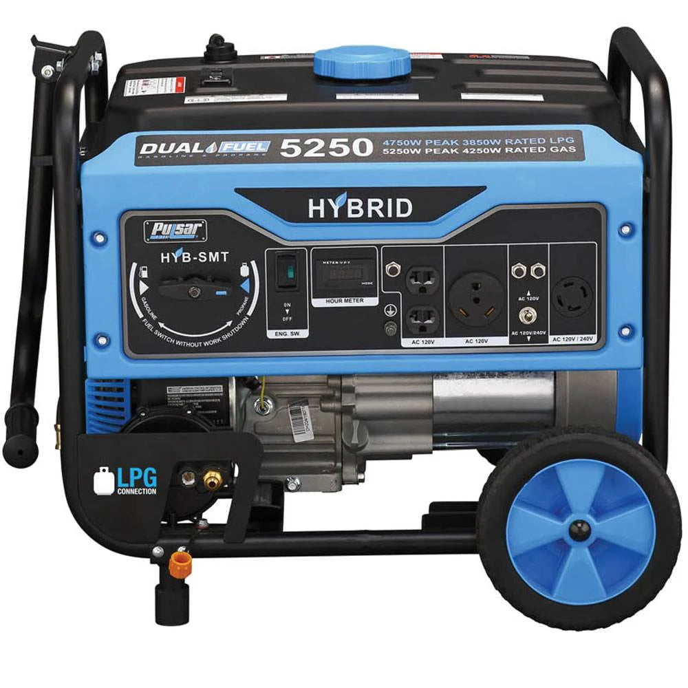 Pulsar 5250 Watt Portable Gasoline and Liquid Propane Generator G2110
