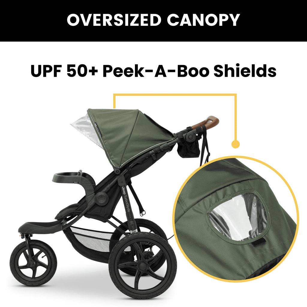 Jeep TurboGlyde Jogging Stroller by Delta Children, Black J18008