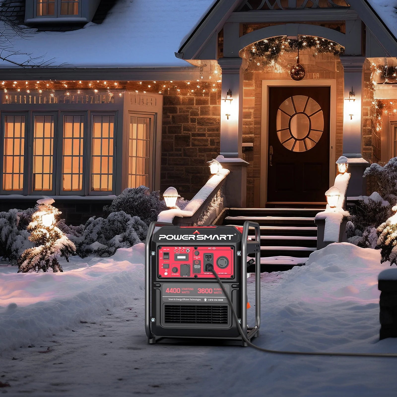 PowerSmart 4400-Watt Gas Generator for Home and Outdoor Use K7449