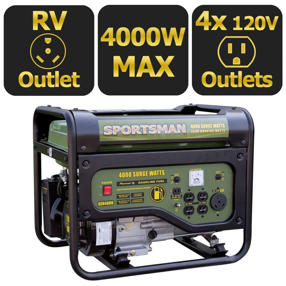 Sportsman Gasoline 4000W Portable Generator T970
