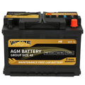 Weize Platinum AGM Automotive Battery,  Group 94R H7 Battery- 12v 80ah 140RC 850CCA, 36 Months Warranty