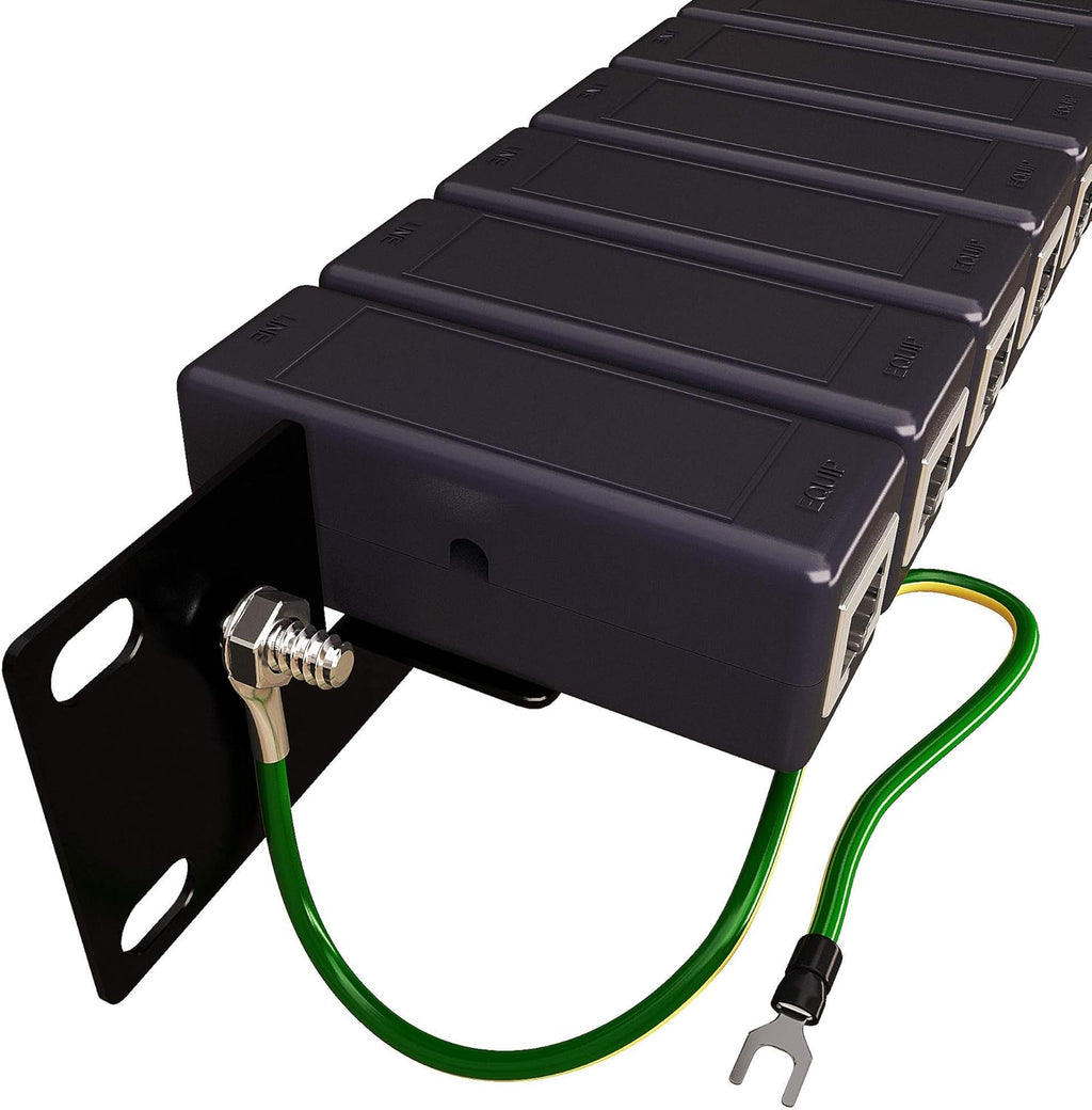 Tupavco TP316 Ethernet Surge Protector 16 Port PoE+ Gigabit Rack Mount Q1440