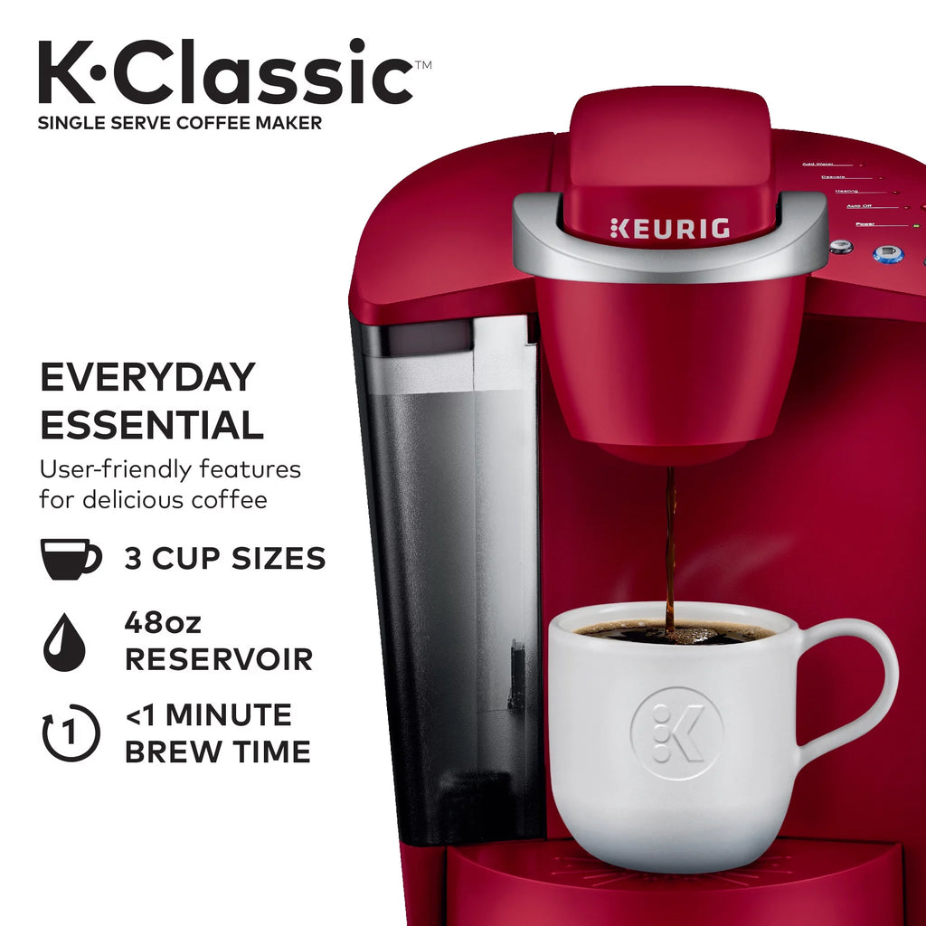Keurig K-Classic Single Serve K-Cup Pod Coffee Maker, Black Q868