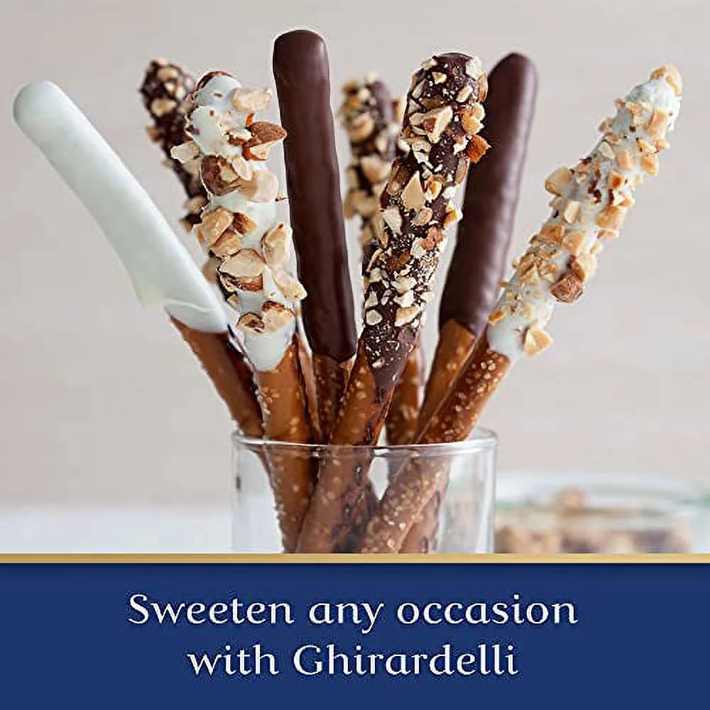 Ghirardelli Dark Chocolate Melting Wafers, 10 oz Bag (Pack of 2) V71986