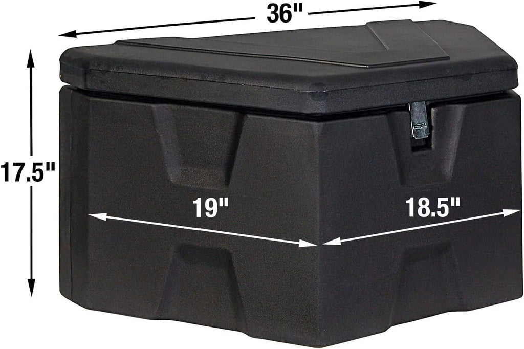 Buyers Products 1701680 Trailer Tongue Tool Storage Box, Black X6826