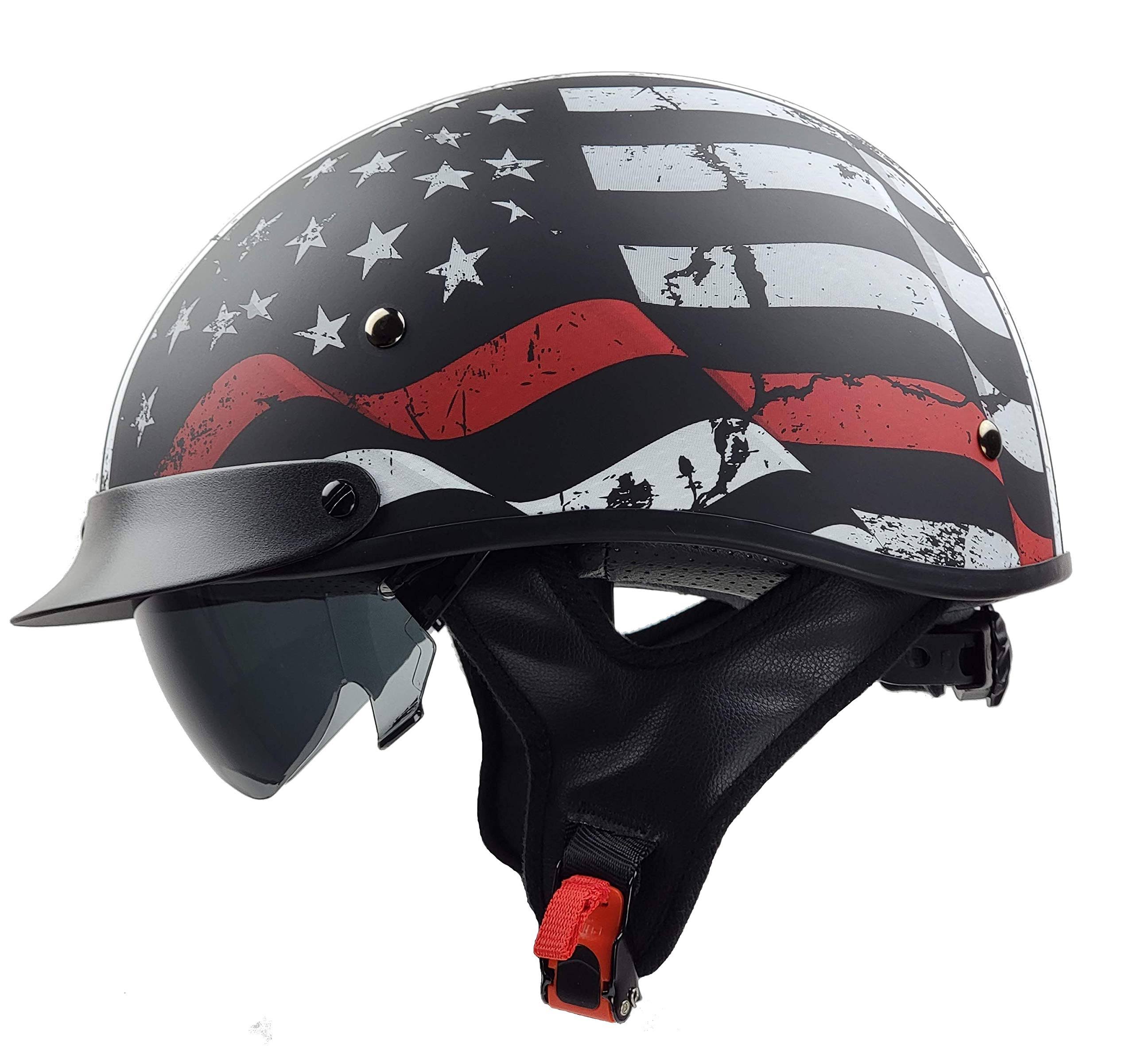 Vega Helmets Half Size Warrior Motorcycle Helmet